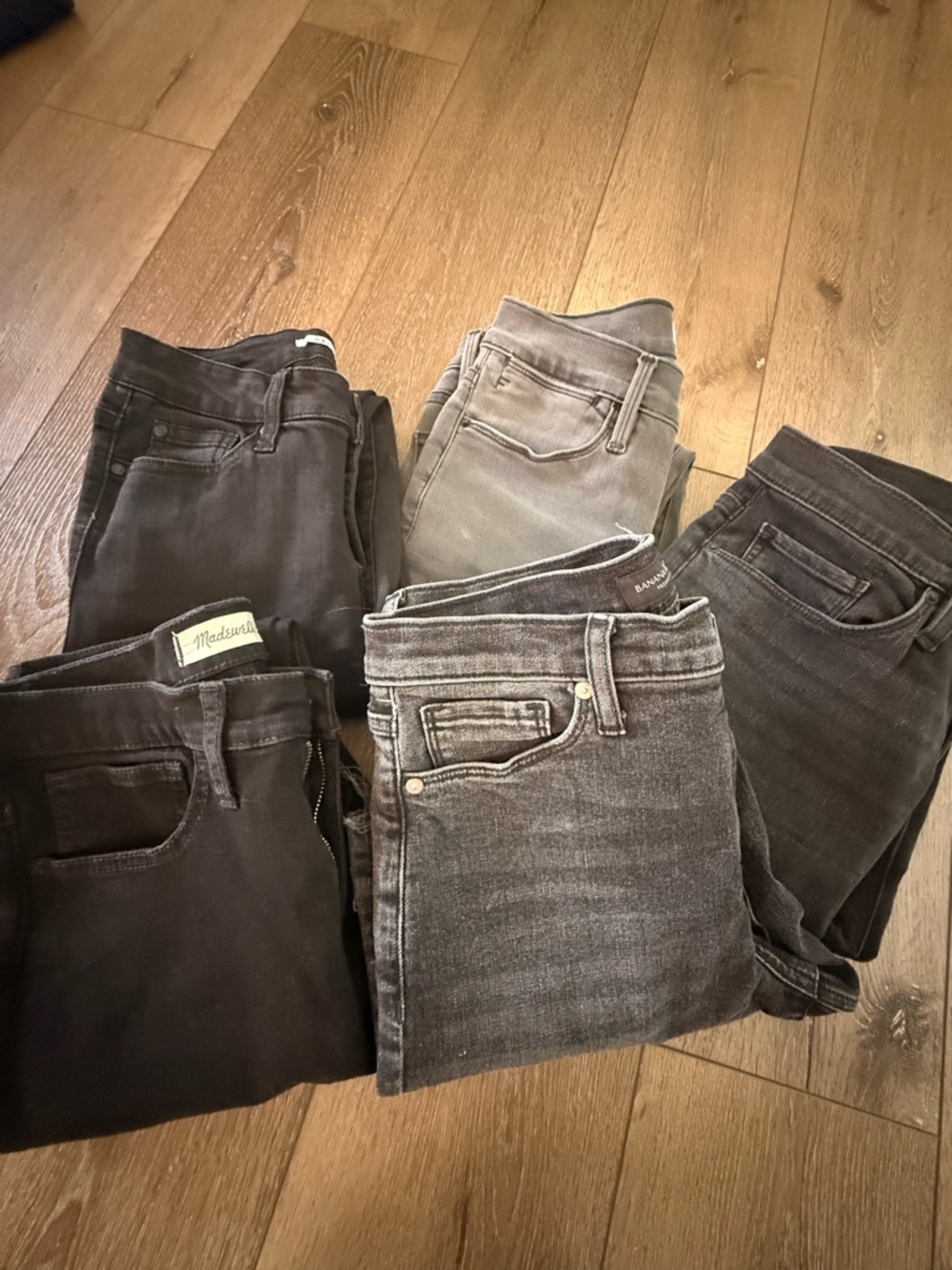 Women's Black & Gray Skinny Jeans Pack